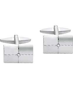 SILVER and Matt CZ Cuff Link