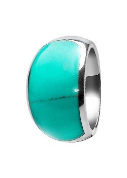 and Turquoise Large Dome Ring RS2628