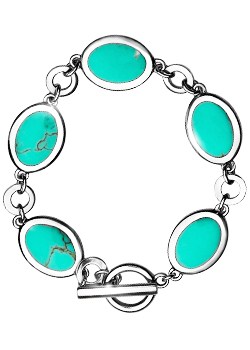 and Turquoise Oval Bracelet BS1295