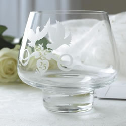 Anniversary- Caithness Glass Bowl