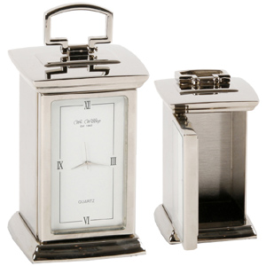 Silver Brass Carriage Clock