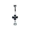 SILVER Buttercup Dropper Navel Bar