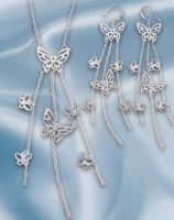 Silver Butterfly Earrings