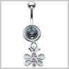 SILVER Butterfly Navel Bar Attachment