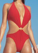 Candy ring cutaway swimsuit