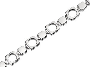 Circles and Squares T Bar Bracelet 061587