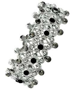 Silver Coloured Filagree Stretch Bracelet