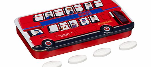Silver Crane London Bus Mint Tin, 50g