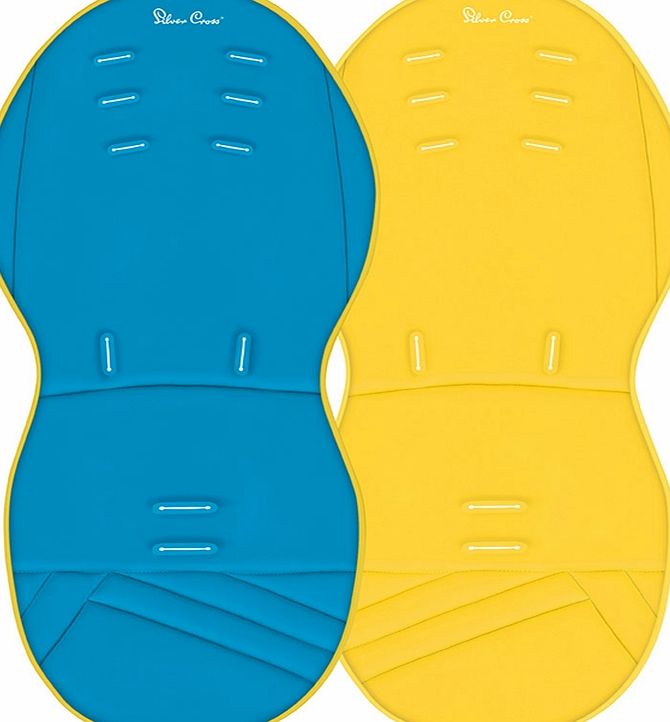 Silver Cross Seat Liner Yellow/Sky