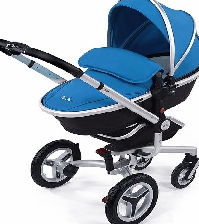 Silver Cross Surf 2 Pram Silver/Sky Blue