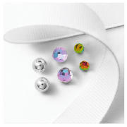 Crystal and Ball 3 Stud Set