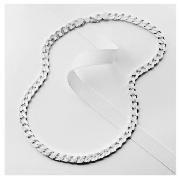 Silver Curb Chain, 20