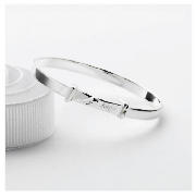 Diamond Set Angel Expanding Bangle