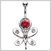 SILVER Fairy Navel Bar Attachment