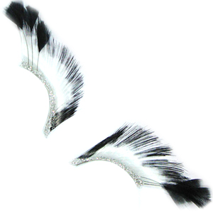 SILVER Feather Eyelashes