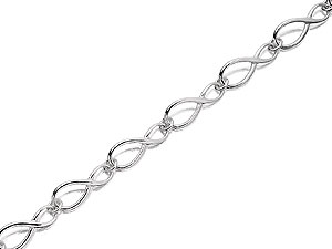 silver Figure of Eight Bracelet 061562