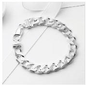 Silver Gents Heavy Curb Bracelet