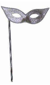 SILVER GLITTER ON TINSEL STICK