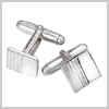 SILVER Groove Cufflinks