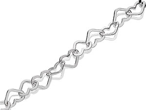 silver Hearts Bracelet 061574