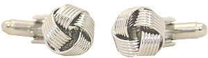 silver Knot Cufflinks