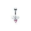 SILVER Little Flirt Navel Bar