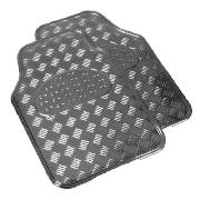 Silver Metal Look Front Mats
