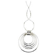 Silver multi rings pendant
