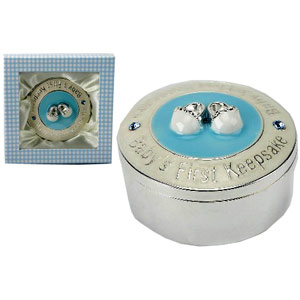 Plated Baby Boy Keepsake Box