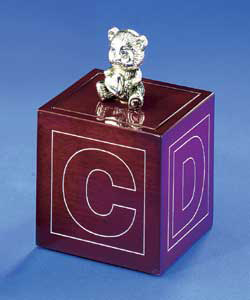 SILVER Plated Baby Keepsake Box
