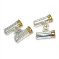 Silver Plated Cartridge Cufflinks