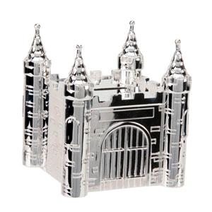 SILVER Plated Castle Money Box