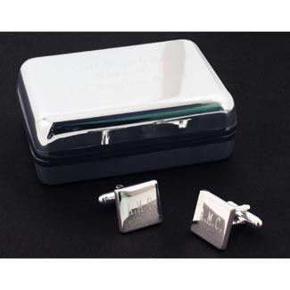 Silver Plated Cuff Links