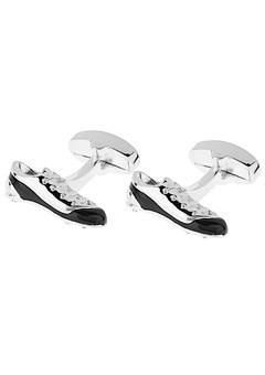 SILVER Plated Football Boot Cufflinks PSN5-FB-SP