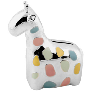 Plated Giraffe Money Box