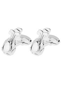 SILVER Plated Golf Club Cufflinks N97-FB-SP