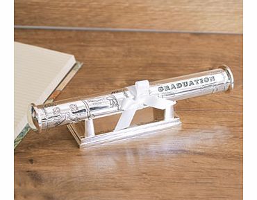 SILVER Plated Graduation Certificate Holder and