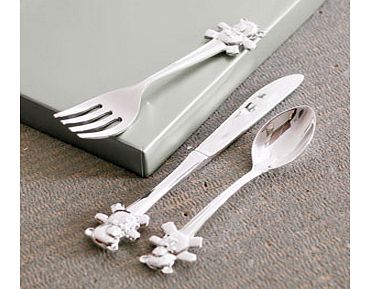 SILVER Plated Knife Fork and Spoon Set with