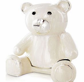 SILVER Plated Teddy Bear Keepsake Box