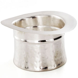 SILVER Plated Top Hat Ice Bucket