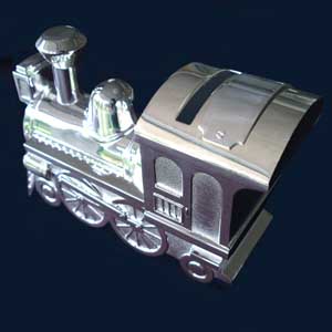 Plated Train Money Box