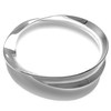 Silver Ribbon Bangle by Chris Lewis