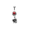 SILVER Screw Ball Navel Bar Attachment