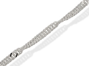 silver Singapore Bracelet 061672