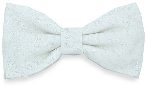 silver Sparkle Bow Tie