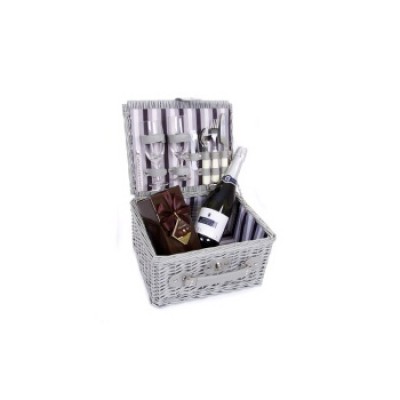 SILVER Sparkling Picnic Basket