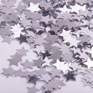 Silver Star Confetti