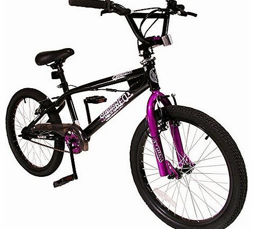  Limitless Freestyle BMX Bike - Black/Purple, 20 Inch