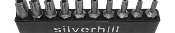 Silverhill Tools Silverhill 5 Point Star Torx Bit Set (10 bits)