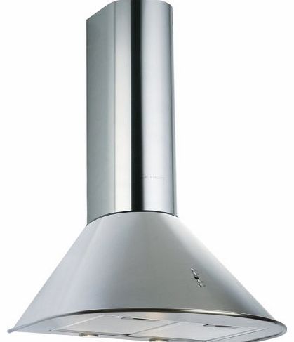 60cm Stainless Steel Rounded Wall Extractor Hood